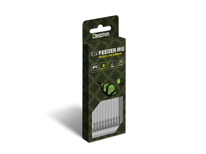 Delphin Braided Sting Feeder-Vorfach / 10St.