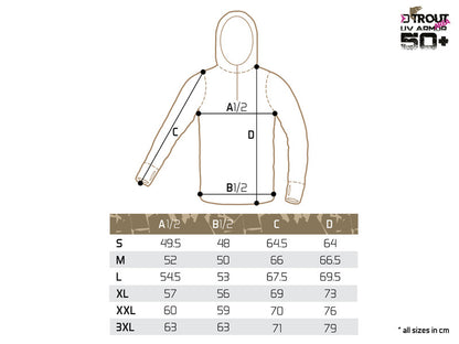 Delphin UV ARMOR 50+ Kapuzen-T-Shirt