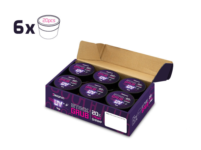 Gummiköder Delphin B! StinxGRUB Shrimp / 20 St.