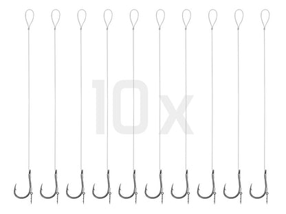 Delphin Fluoro Sting Feeder-Vorfach / 10St.