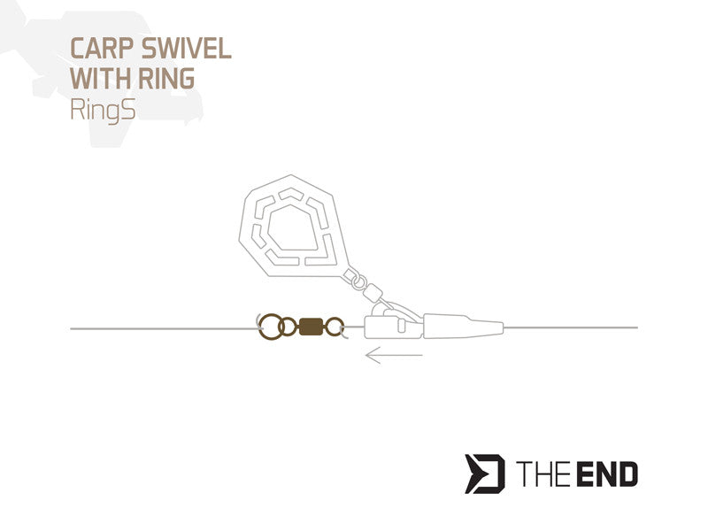 Wirbel mit Ring Delphin TheEND RingS / 10St