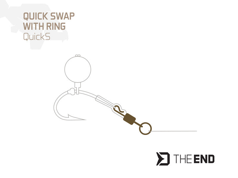 Quick-Swap Wirbel mit Ring Delphin TheEND QuickS / 10St