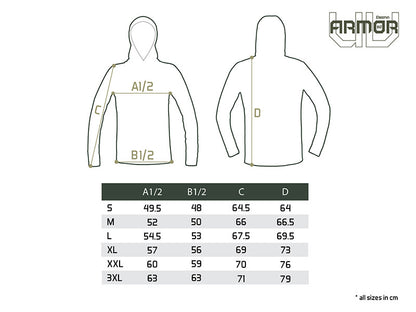 Delphin UV ARMOR 50+ Kapuzen-T-Shirt