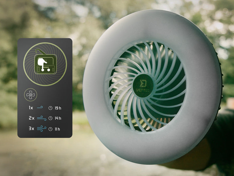 Ventilator mit Licht Delphin Ventix 7W/4400mAh