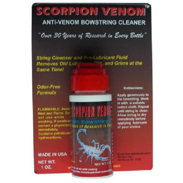 BLACK FLASH Archery Pflegemittel Scorpion Sehnen-Reiniger 1oz.
