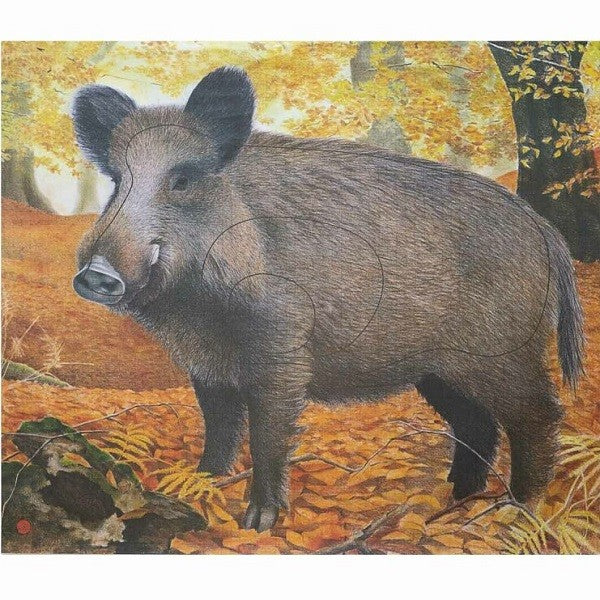 JVD Archery Scheibenauflage WILDSCHWEIN – 10 Stück