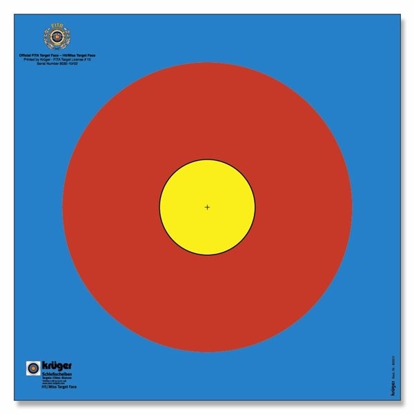 BLACK FLASH Archery Scheibenauflage HIT-MISS – 50 Stück