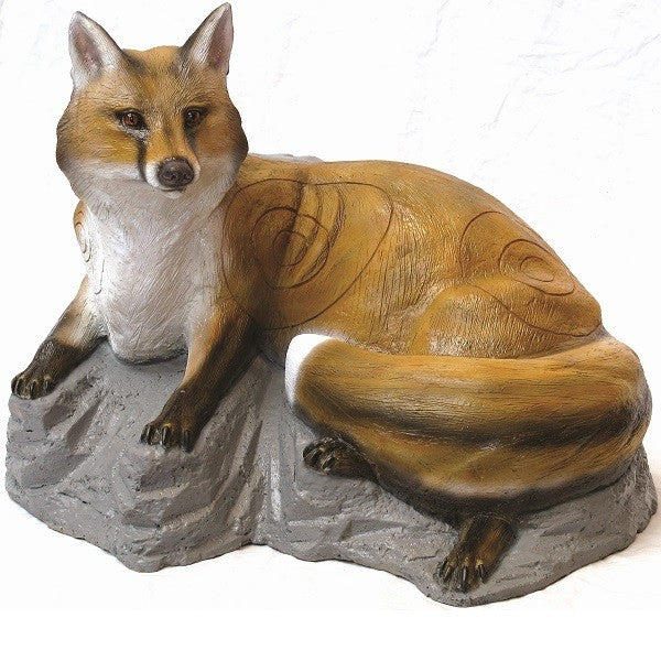 SRT 3D-Ziel Fuchs liegend auf Stein – 3D Bogenscheibe