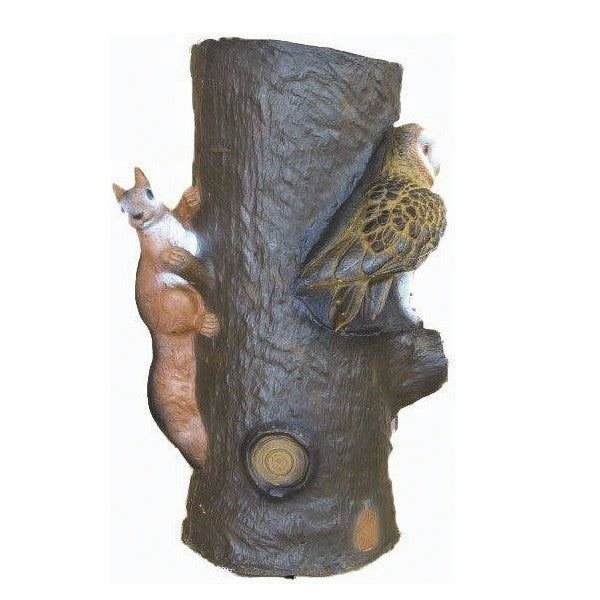 SRT 3D-Ziel OneTwoTree mit Eichhörnchen und Eule – 3D Bogenscheibe