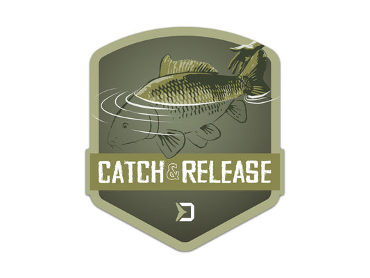 Aufkleber Delphin CATCH and RELEASE