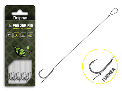 Delphin Braided Sting Feeder-Vorfach / 10St.