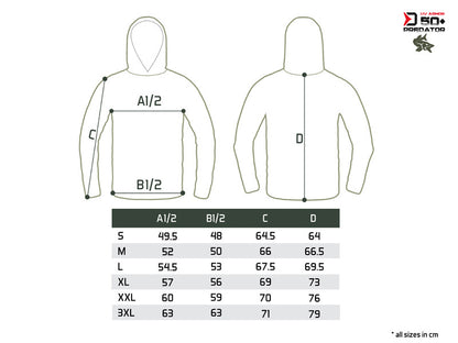 Delphin UV ARMOR 50+ Kapuzen-T-Shirt