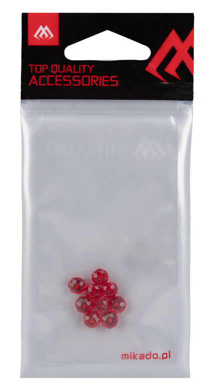 Mikado BEADS - Carolina Rig - Size 4x6mm - Red - 10pcs