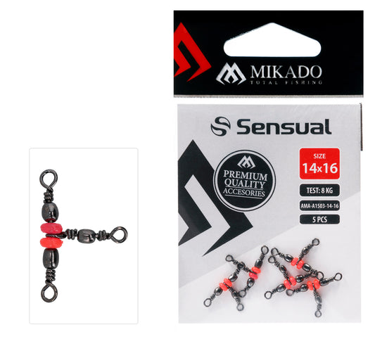 Mikado Tönnchenwirbel - Dreifach Mit Perlen - Größe 12/14 Bn - 5 Stk.