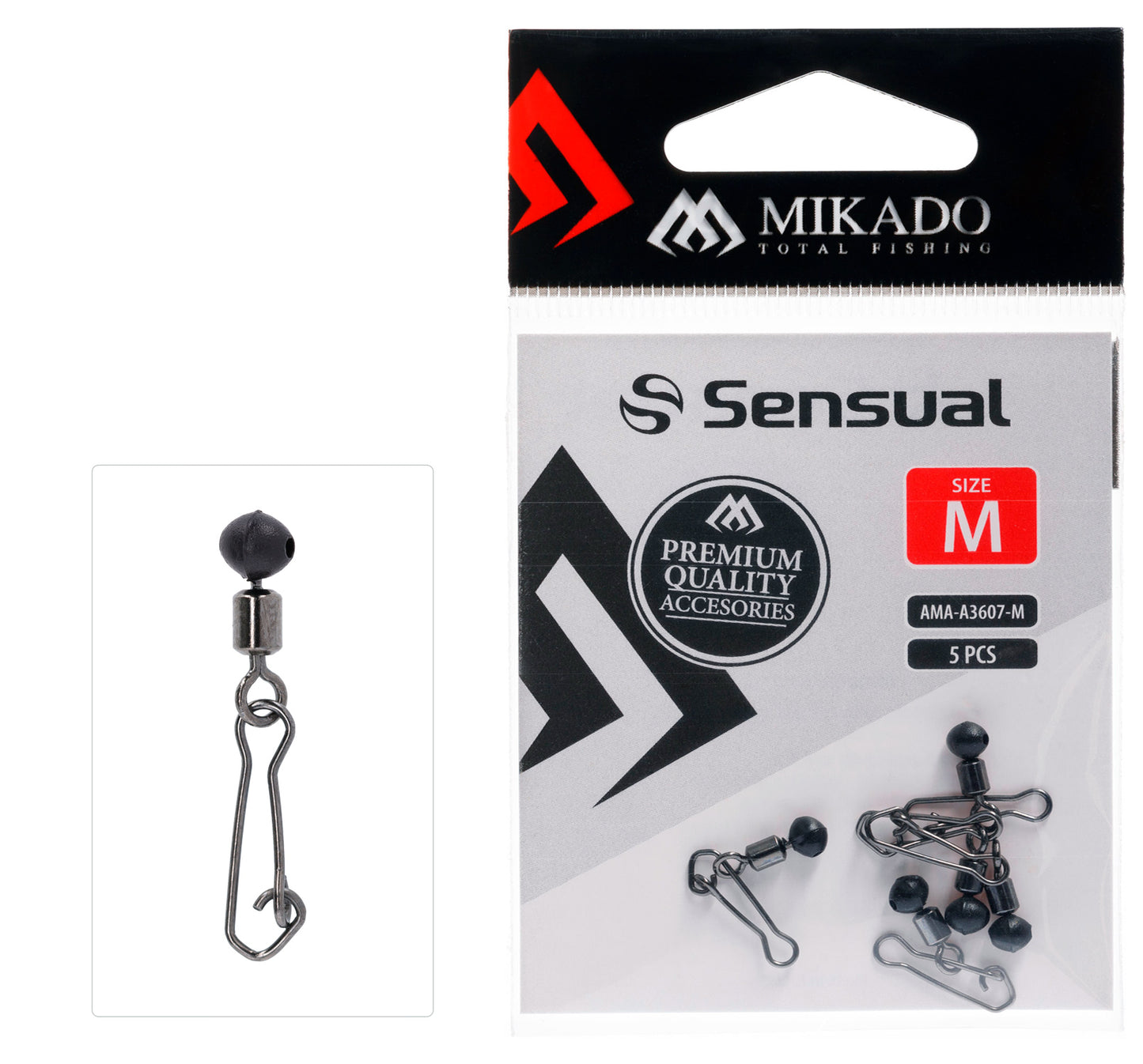 Mikado Befestigungssystem - WAGGLER/FEEDER - Adapter - Größe M - 5 Stk.