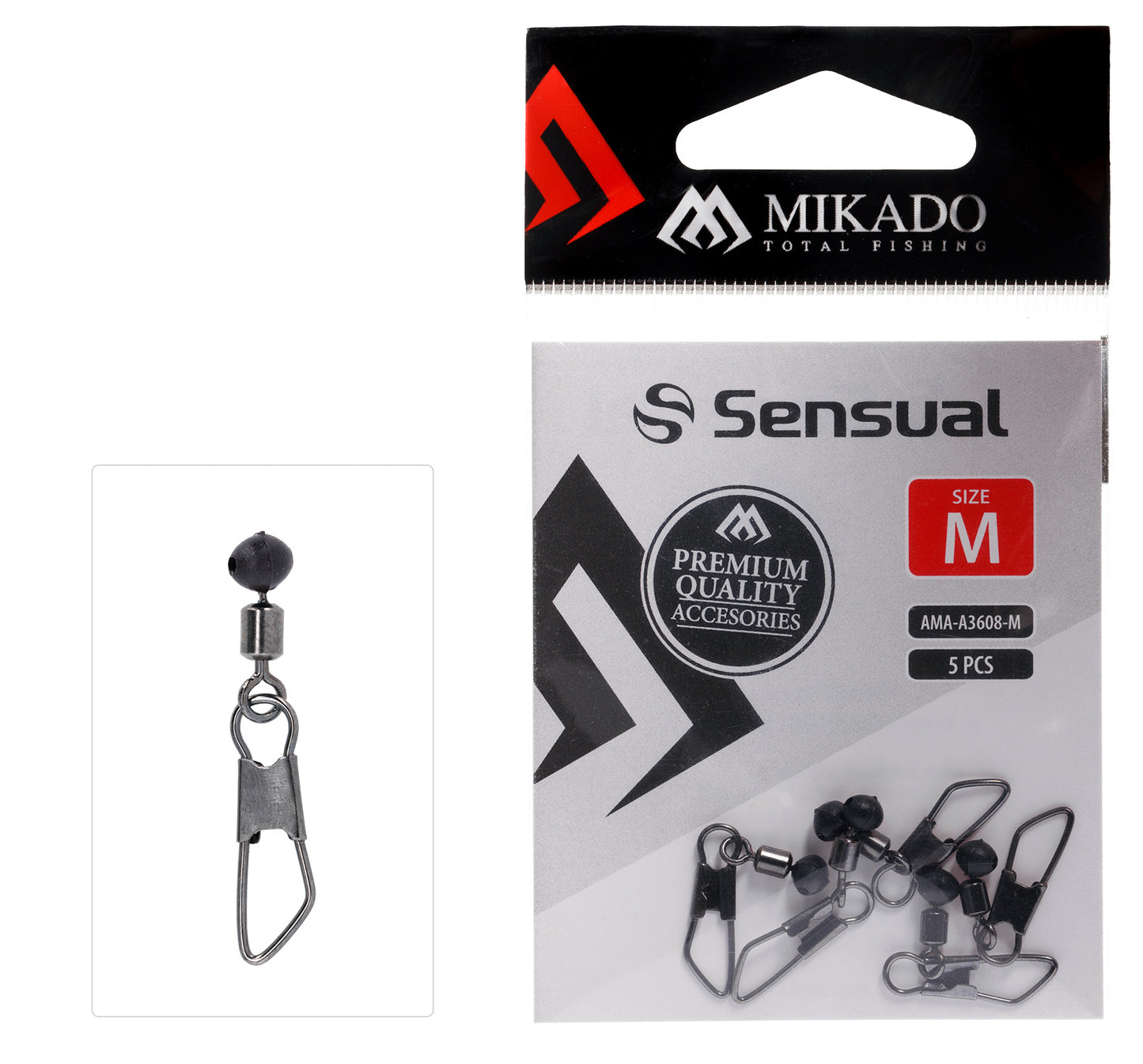 Mikado Befestigungssystem - WAGGLER/FEEDER - Adapter - Größe S - 5 Stk.