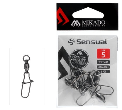 Mikado Kugellagerwirbel - Mit Fastlock Snap NR. 2 Bn - 5 Stk.