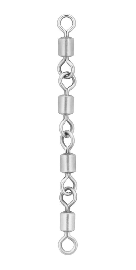 Mikado Wirbel - Jaws Fourfold Swivels Xl Salt Water - 55kg - 5 Stk.