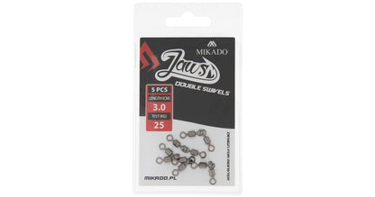 Mikado Wirbel - Jaws Double Swivels - 25kg - 5 Stk.