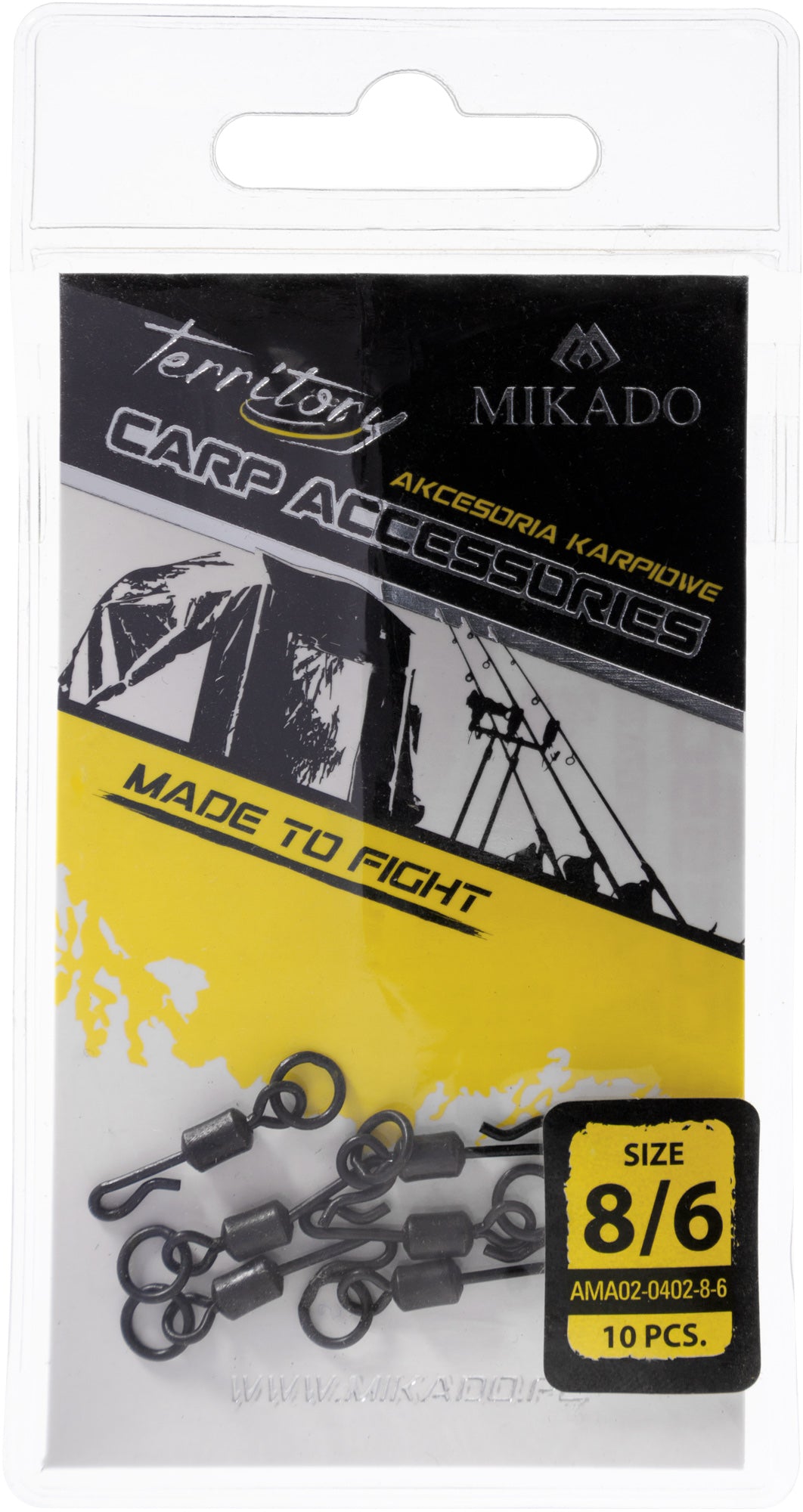Mikado Wirbel - Quick Change Mit Split-Ring NR. 8 - 10 Stk.