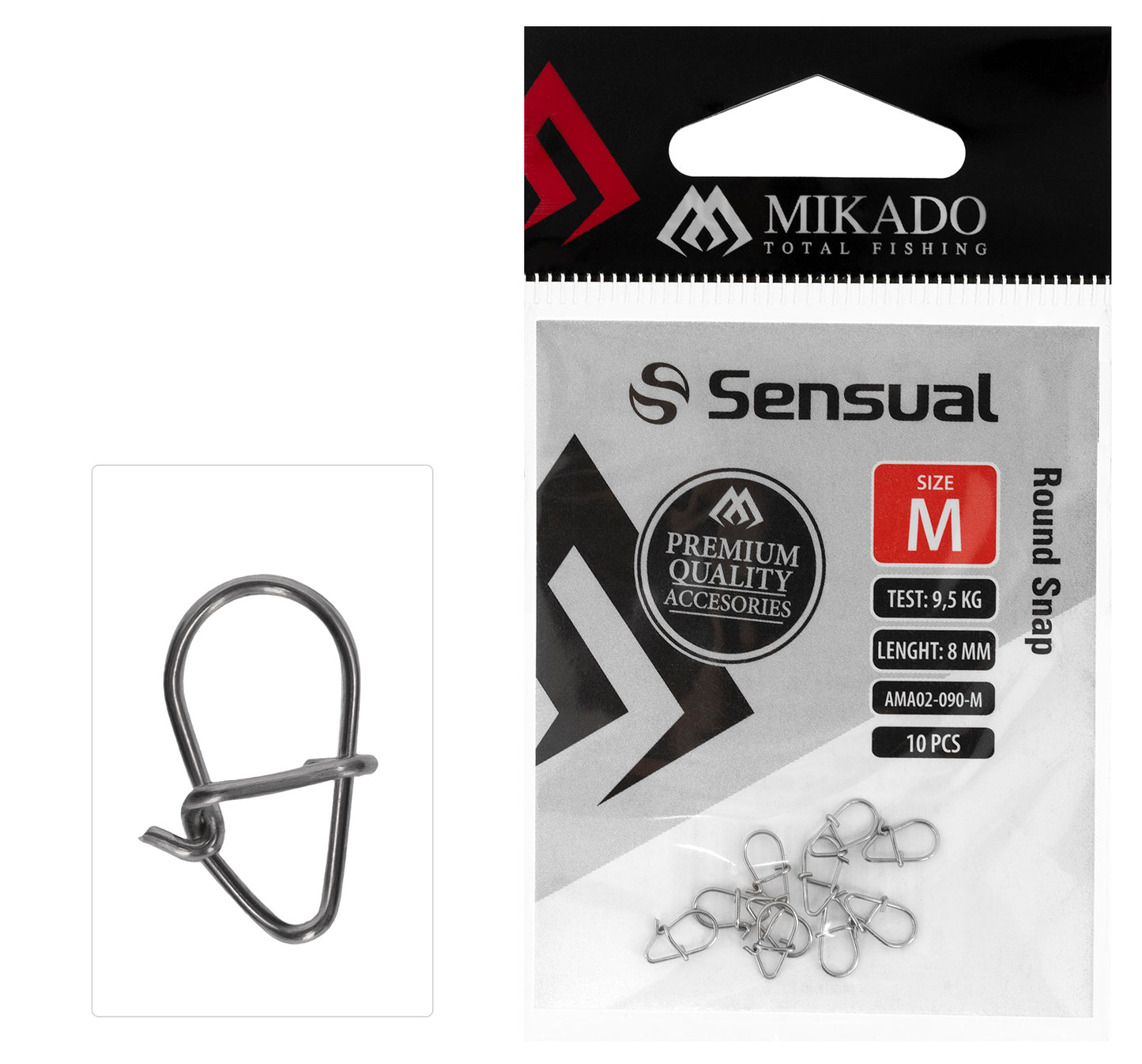 Mikado Snap Round Snap Größe M - 10 Stk.