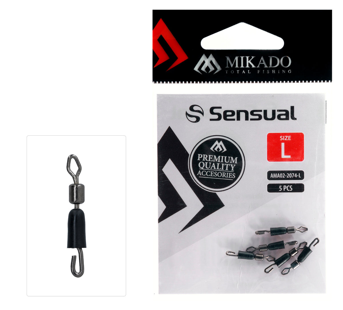 Mikado Quick Change - Mit Wirbel - Größe S - 5 Stk.