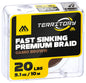 Mikado Geflochtene Vorfachschnur - Fast Sinking Premium Braid - 20lbs/10m - Camo Braun - 1 Stk.