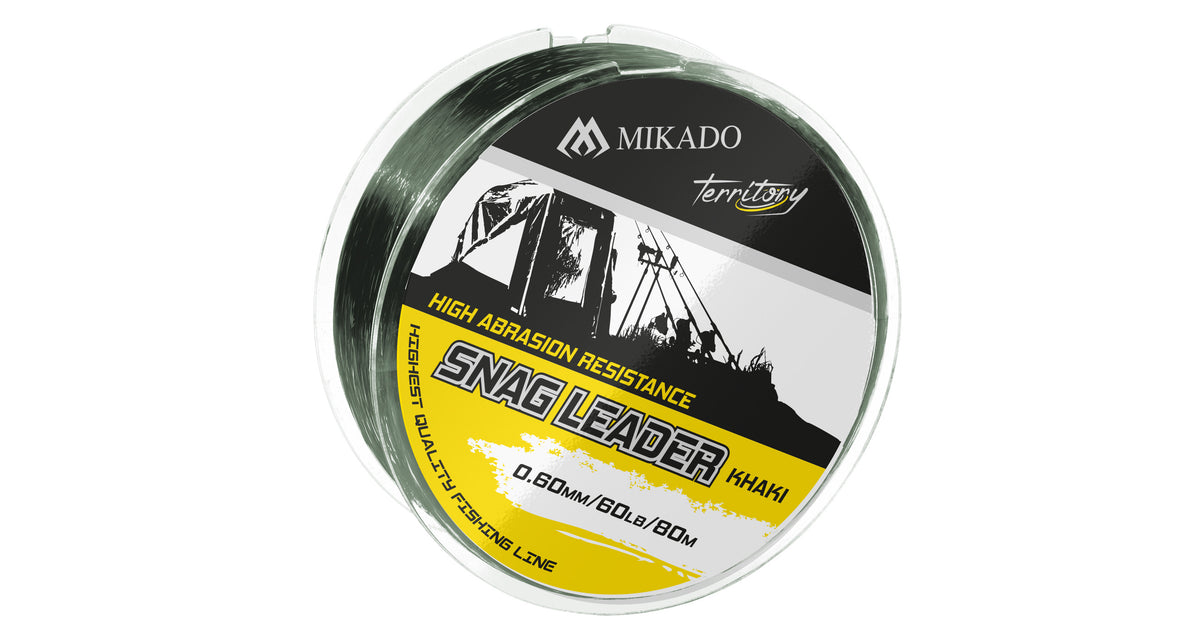 Mikado Schock-Leader - Snag Leader Khaki 60lbs/0.60mm/80m - 1 Stk.