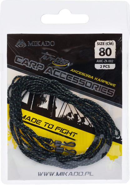 Mikado Leader - Karpfen Set - Leadcore 80CM Mit Schnellwechsel-Wirbel - 2 Stk.