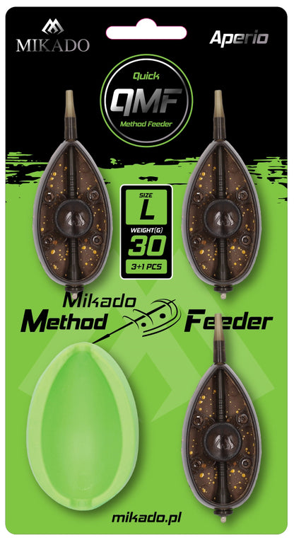 Mikado Feeder - Method Feeder Aperio Q.M.F. System L Set - 3x50g + Feeder Form - 1 Satz