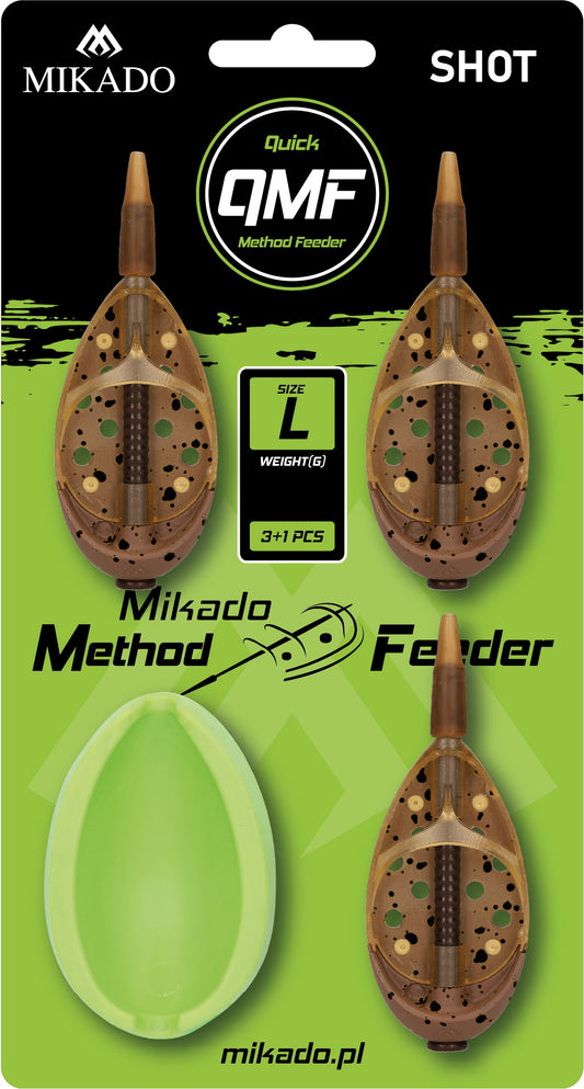 Mikado Feeder - Method Feeder Shot Q.M.F. Set L - + Feeder Form - 1 Satz