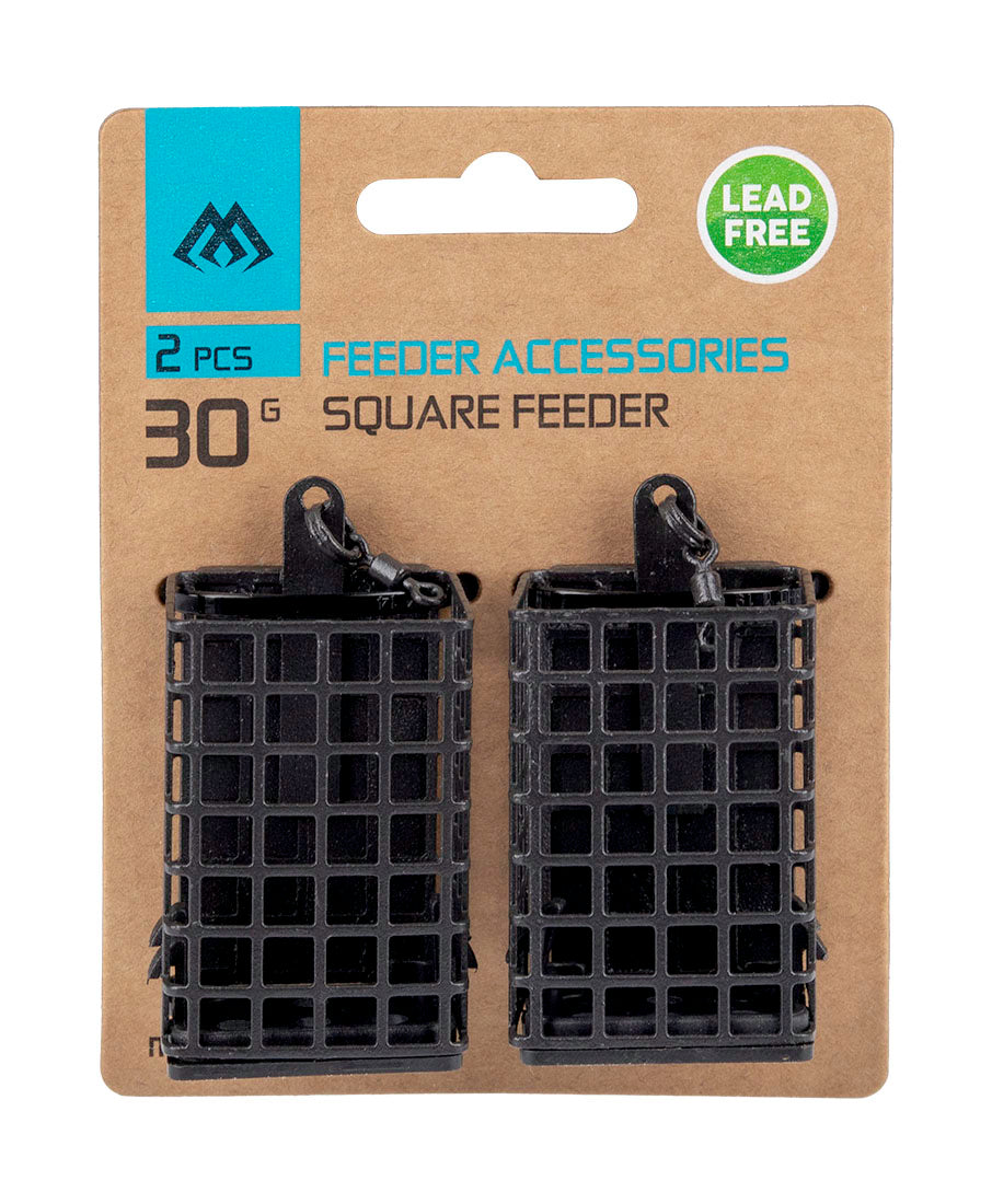Mikado Feeder - Square With Bottom - 120g - (30x30x55mm) - 2 pcs.