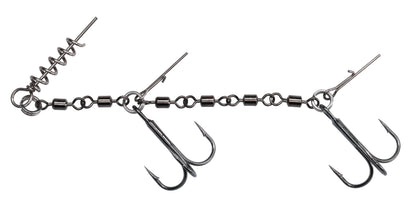Mikado Stinger - Jaws Double Evo Stinger Xl - 35kg - Drillingshaken NR. 2/0 - 1 Stk.