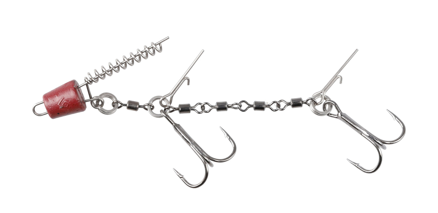 Mikado Stinger - Jaws Double Evo Stinger - 25kg - Drillingshaken NR. 1/0 - 2 Stk.