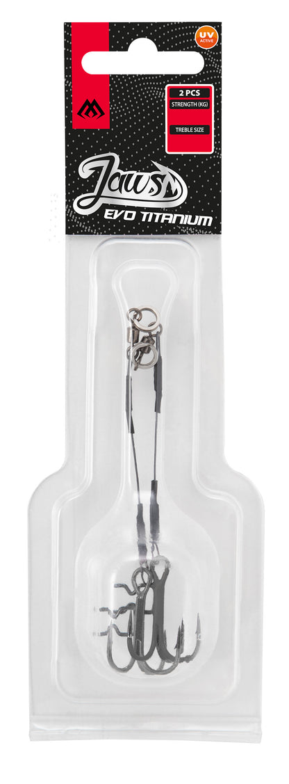 Mikado Stinger - Titan Jaws Evo Titanium - 15 kg/10 Cm - Drilling 1 -  2 STK.
