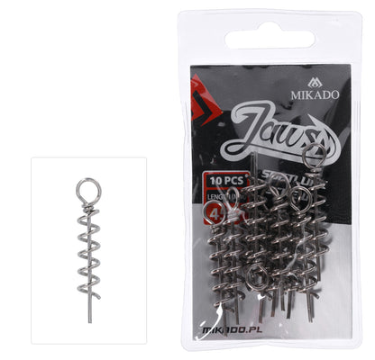 Mikado Schraube - Für Softlures - Jaws - 45mm/7mm - 10 Stk.