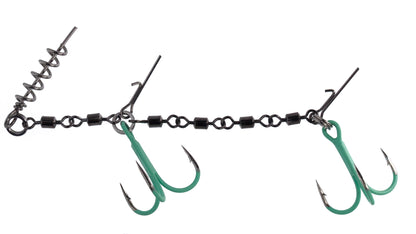 Mikado Stinger - Von Wirbeln Jaws Double Evo Stinger Fluo Xl - 35kg - NR. 2/0 - 1 Stk.
