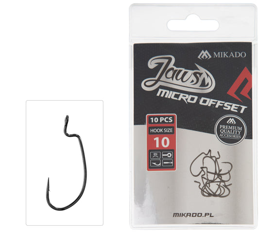 Mikado Haken - Jaws Micro Offset NR. 10 - 10 Stk.