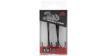Mikado Drillingshaken - Jaws Double Hook Doppelt NR. 4/0 - 4 Stk.