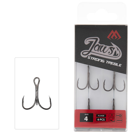 Mikado Drillingshaken - Jaws Strong Dreifach NR. 1 - 6 Stk.