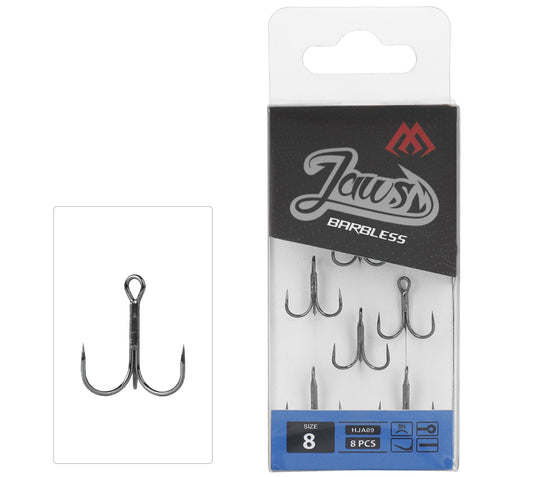 Mikado Drillingshaken Widerstandsfrei - Jaws Barbless NR. 12 - 8 Stk.