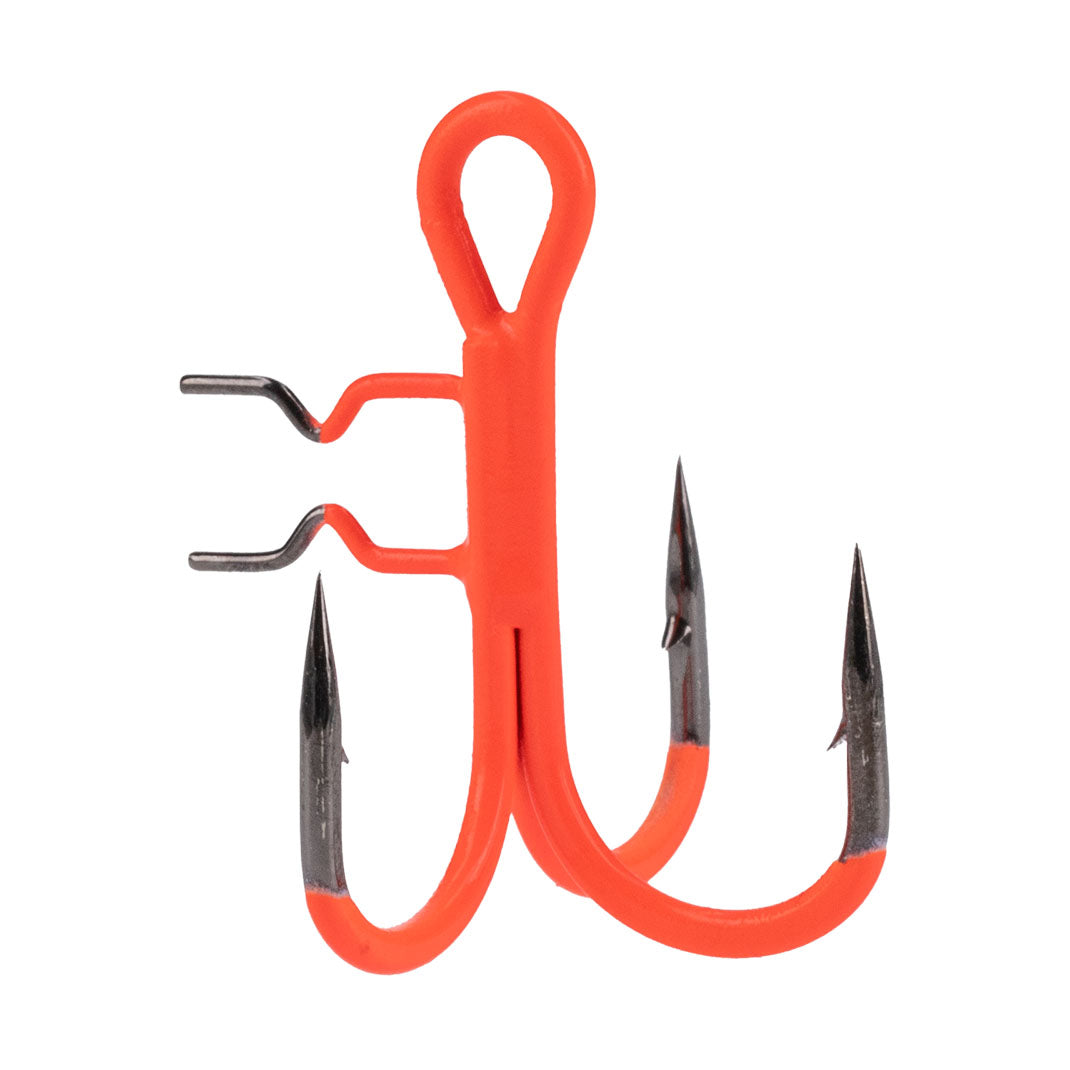 Mikado Drillingshaken - Jaws Vertical Uv Orange Nr 2/0 - 4 Stk.