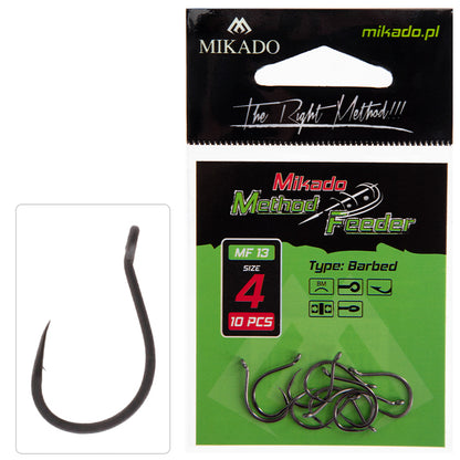 Mikado Haken - MF13 NR. 10 - Mit Widerhaken - 10 Stk.