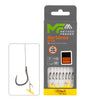 Mikado Leader Mf - MF14 Mit Push Stop - Haken Ohne Widerhaken 10 / Geflochtene SCHNÜRE: 0.12mm/10cm - 8 Stk.
