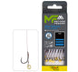 Mikado Leader Mf - Mit Gummiband - Haken Ohne Widerhaken NR. 10 Db / Geflochtene SCHNUR: 0,12 MM/10 Cm - 8 STK.
