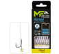 Mikado Leader Mf - Mit Gummiband - Haken Mit Widerhaken NR. 12 Db / Geflochtene SCHNUR: 0,12 MM/10 Cm - 8 STK.