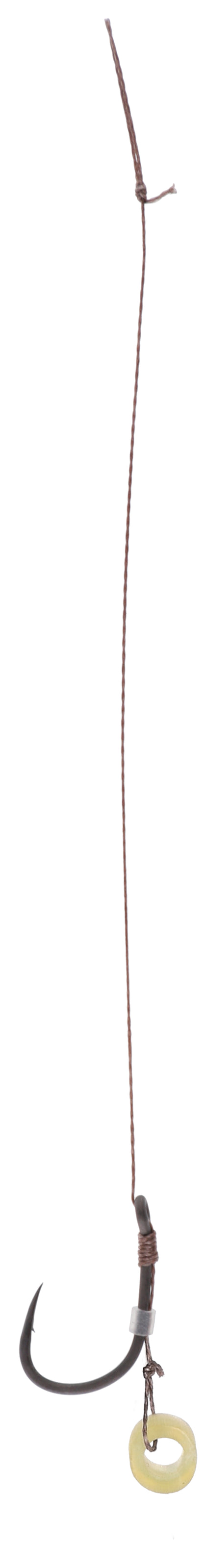 Mikado Leader Mf - Mit Gummiband - Haken Mit Widerhaken NR. 12 Db / Geflochtene SCHNUR: 0,12 MM/10 Cm - 8 STK.