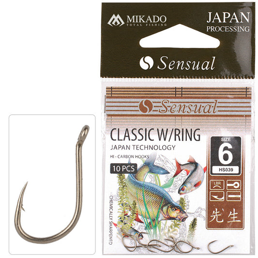 Mikado Haken - Sensual - Classic W/RING NR. 10 Lbr - 10 Stk.