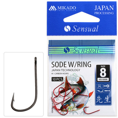 Mikado Haken - Sensual - Sode W/RING NR. 10 Bn - 10 Stk.