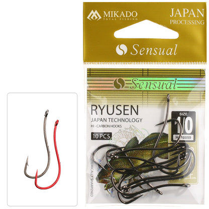 Mikado Haken - Sensual - Ryusen W/RING NR. 1/0 Bn - 10 Stk.